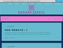 Tablet Screenshot of marianazapata.com
